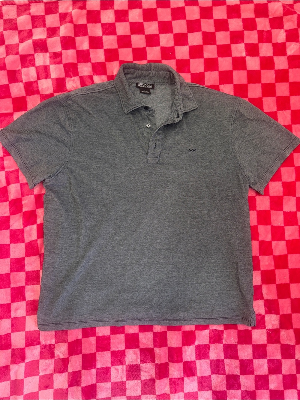 Michael Kors Men's Gray Heather Polo Shirt